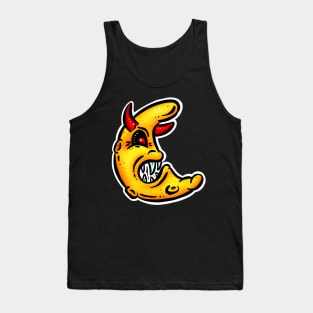 Devil Halloween New Celestial Moon Lowbrow Cartoon Sticker Tank Top